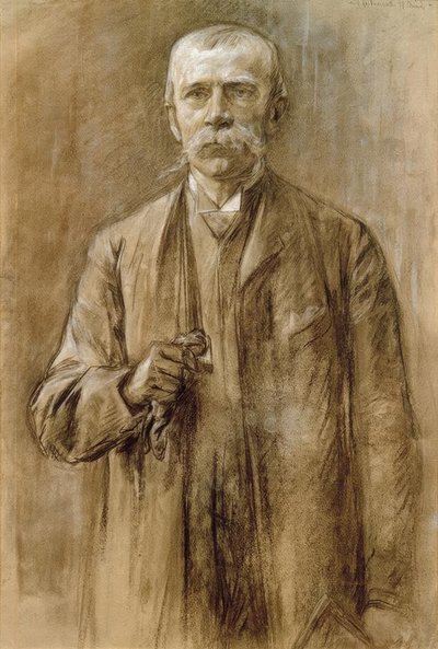 Fritz von Uhde / Zeichnung von Max Liebermann von Max Liebermann